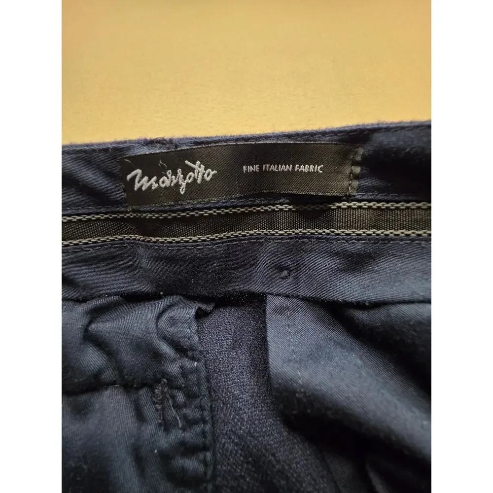 Banana Republic Slim Fit Marzotto Italian Wool Dress Pants Navy Blue Sz 34x32